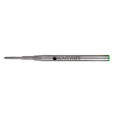 Monteverde Ball Pen Refill for Montblanc - Medium - Green - Pack of 2 - penpencilink