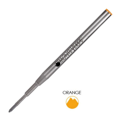 Monteverde Ball Pen Refill for Montblanc - Medium - Orange - Pack of 2 - penpencilink