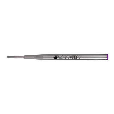 Monteverde Ball Pen Refill for Montblanc - Medium - Purple - Pack of 2 - penpencilink