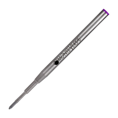 Monteverde Ball Pen Refill for Montblanc - Medium - Purple - Pack of 2 - penpencilink