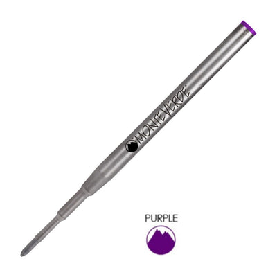Monteverde Ball Pen Refill for Montblanc - Medium - Purple - Pack of 2 - penpencilink