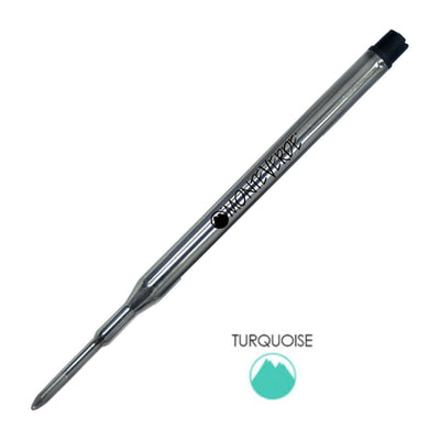 Monteverde Ball Pen Refill for Sheaffer - Medium - Turquoise - Pack of 2 - penpencilink