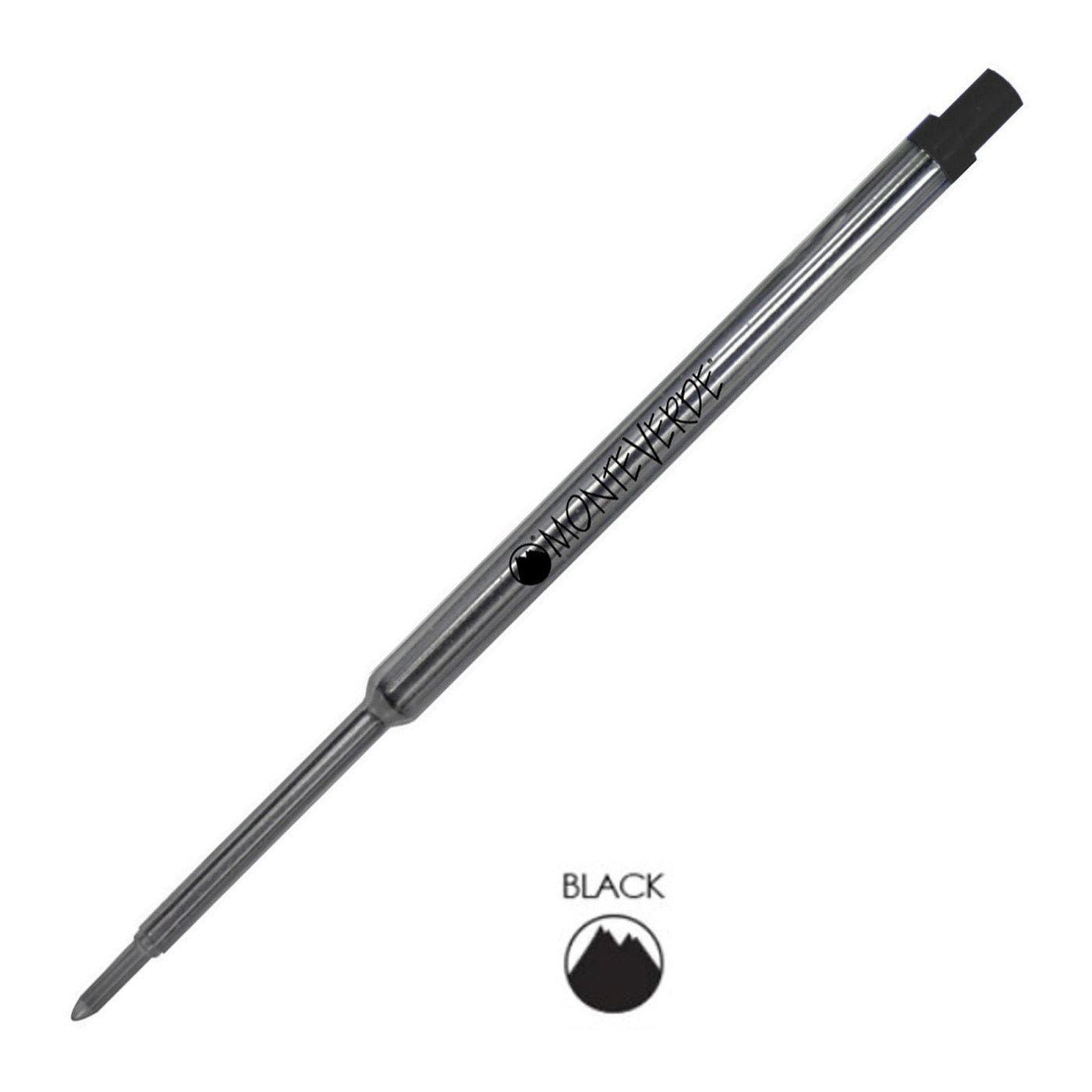 Monteverde Ball Pen Refill for Waterman - Medium - Black - Pack of 2 - penpencilink