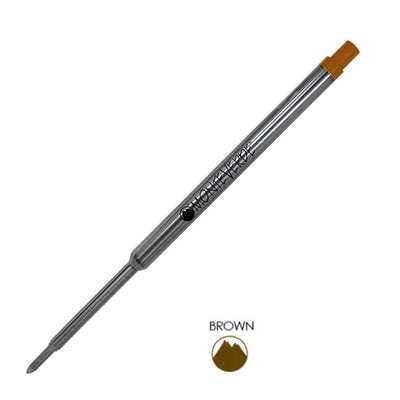 Monteverde Ball Pen Refill for Waterman - Medium - Brown - Pack of 2 - penpencilink