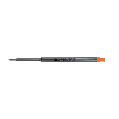 Monteverde Ball Pen Refill for Waterman - Medium - Orange - Pack of 2 - penpencilink