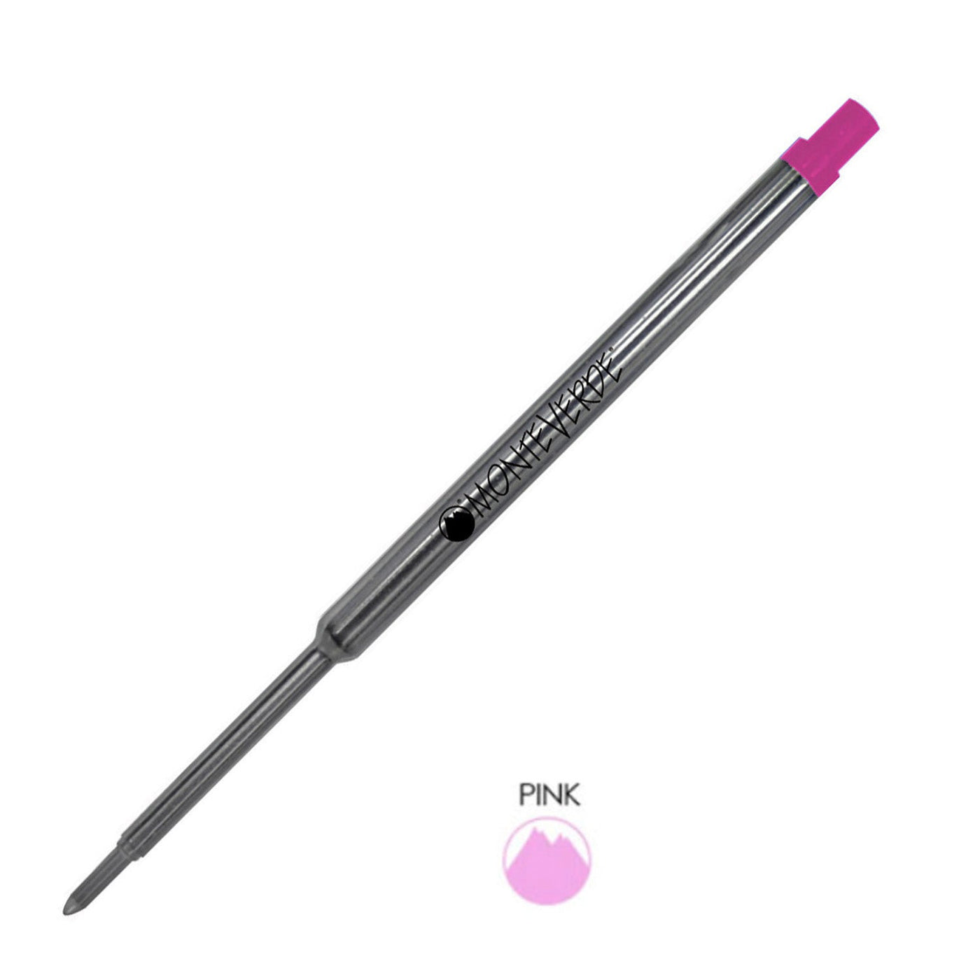 Monteverde Ball Pen Refill for Waterman - Medium - Pink - Pack of 2 - penpencilink