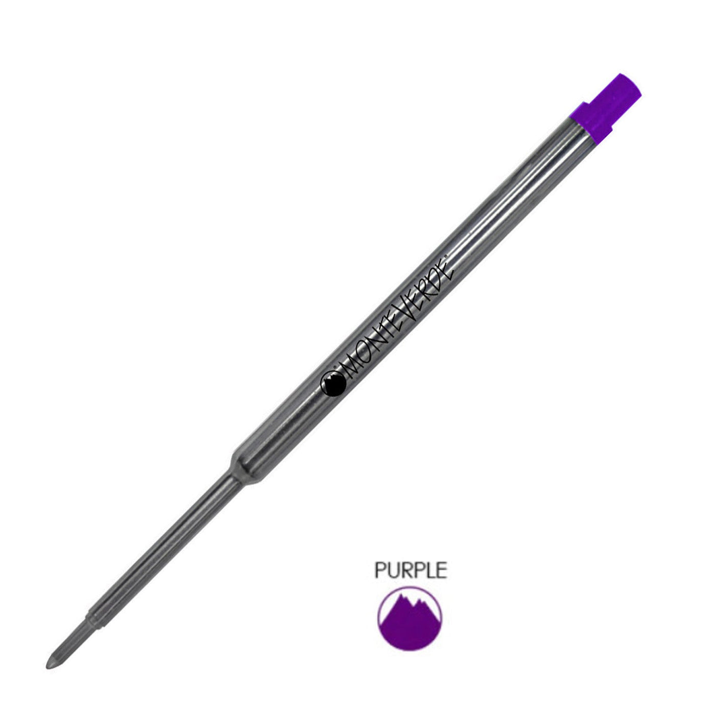 Monteverde Ball Pen Refill for Waterman - Medium - Purple - Pack of 2 - penpencilink