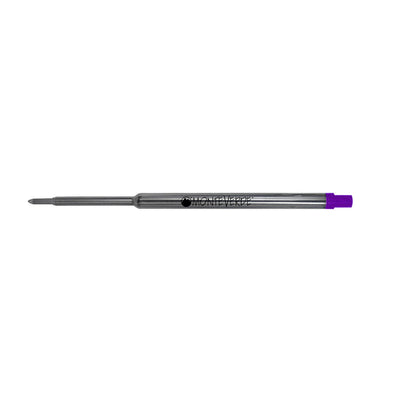Monteverde Ball Pen Refill for Waterman - Medium - Purple - Pack of 2 - penpencilink