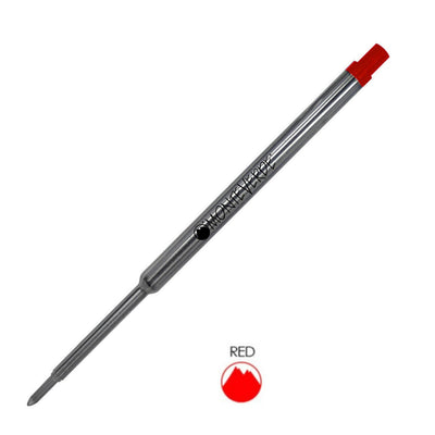 Monteverde Ball Pen Refill for Waterman - Medium - Red - Pack of 2 - penpencilink