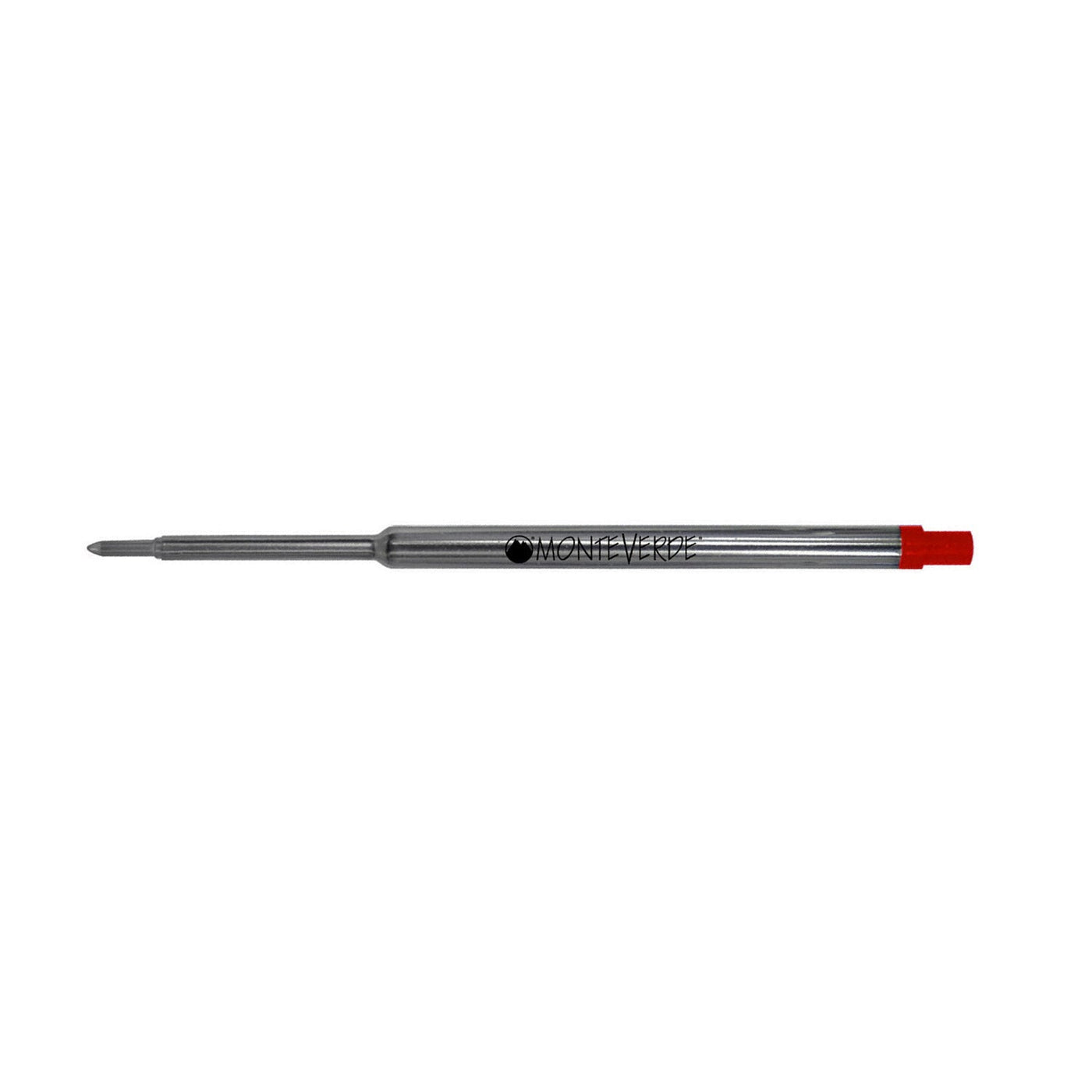 Monteverde Ball Pen Refill for Waterman - Medium - Red - Pack of 2 - penpencilink