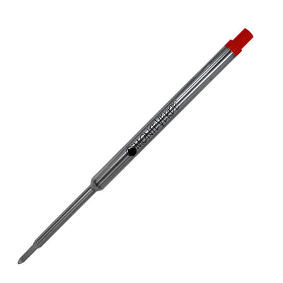 Monteverde Ball Pen Refill for Waterman - Medium - Red - Pack of 2 - penpencilink