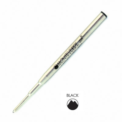 Monteverde Ceramic Gel Ball Pen Refill for Montblanc - Broad - Black - Pack of 2 - penpencilink