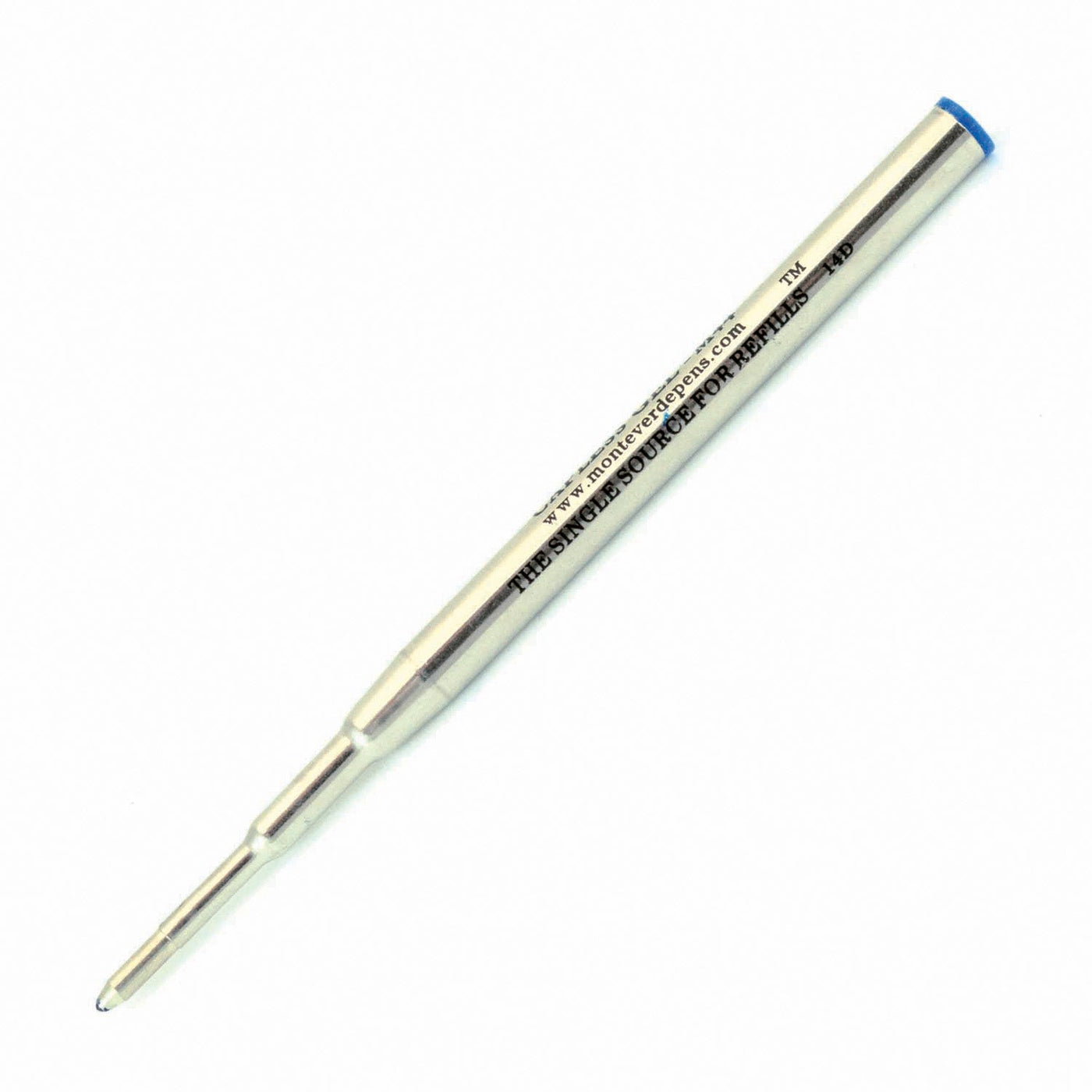 Monteverde Ceramic Gel Ball Pen Refill for Montblanc - Broad - Blue Black - Pack of 2 - penpencilink
