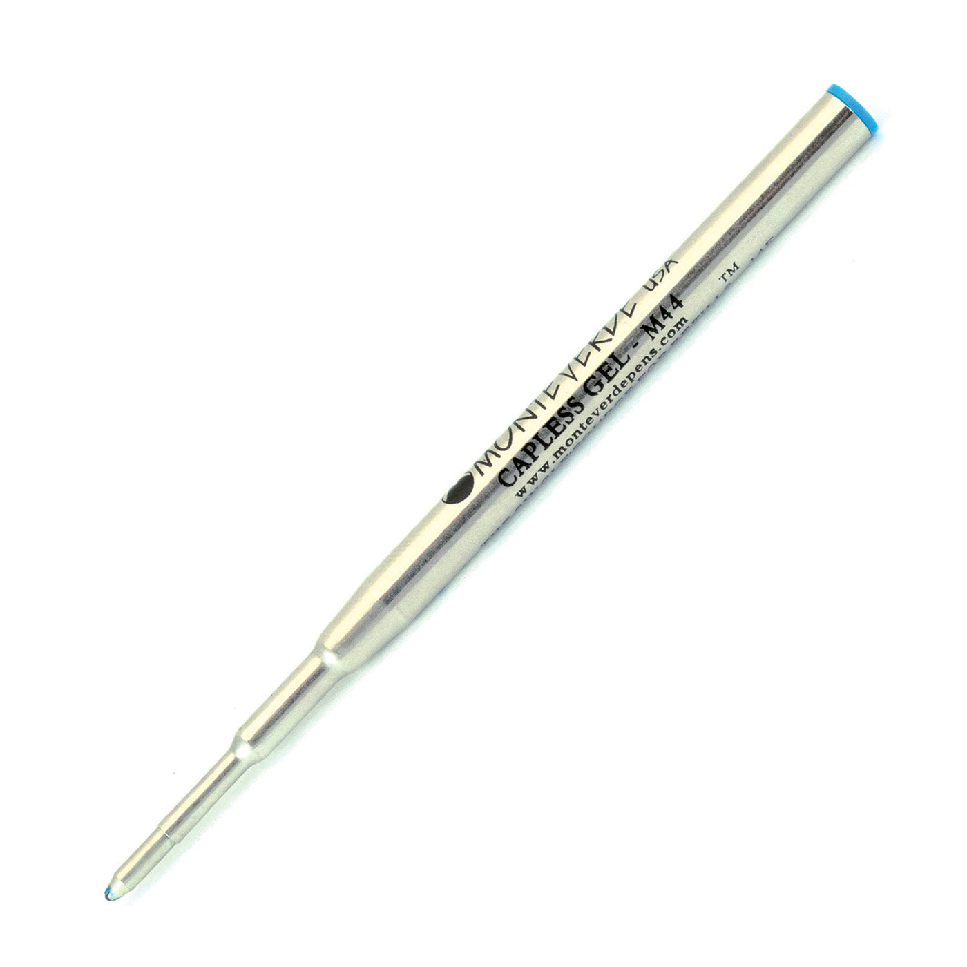 Monteverde Ceramic Gel Ball Pen Refill for Montblanc - Broad - Blue - Pack of 2 - penpencilink