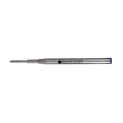 Monteverde Ceramic Gel Ball Pen Refill for Montblanc - Fine - Blue Black - Pack of 2 - penpencilink