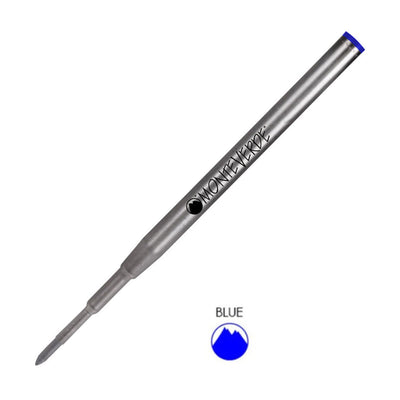 Monteverde Ceramic Gel Ball Pen Refill for Montblanc - Fine - Blue - Pack of 2 - penpencilink