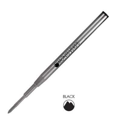 Monteverde Ceramic Gel Ball Pen Refill for Montblanc - Medium - Black - Pack of 2 - penpencilink