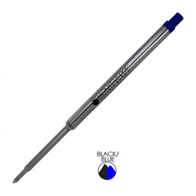 Monteverde Ceramic Gel Ball Pen Refill for Waterman - Fine - Blue Black - Pack of 2 - penpencilink