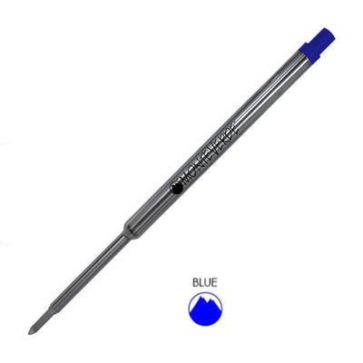 Monteverde Ceramic Gel Ball Pen Refill for Waterman - Fine - Blue - Pack of 2 - penpencilink