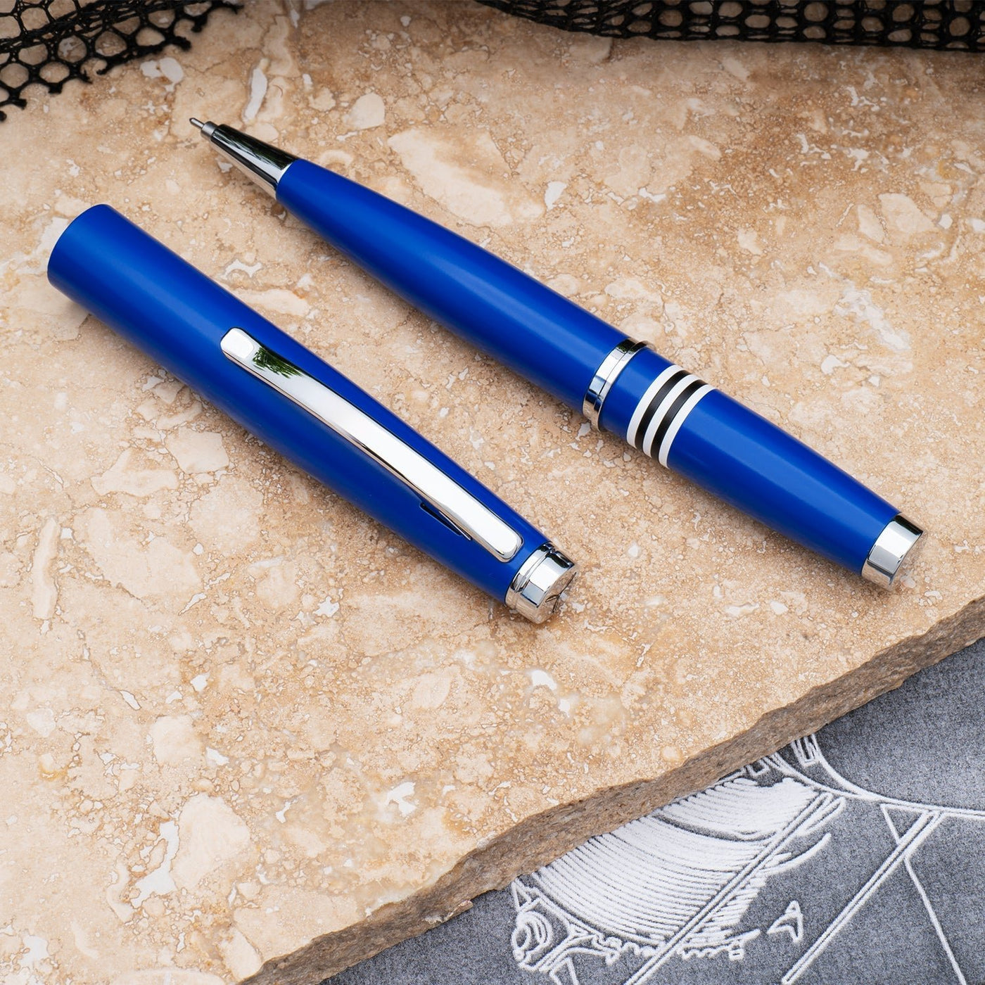 Monteverde Dakota Roller Ball Pen - Air Force Blue CT - penpencilink