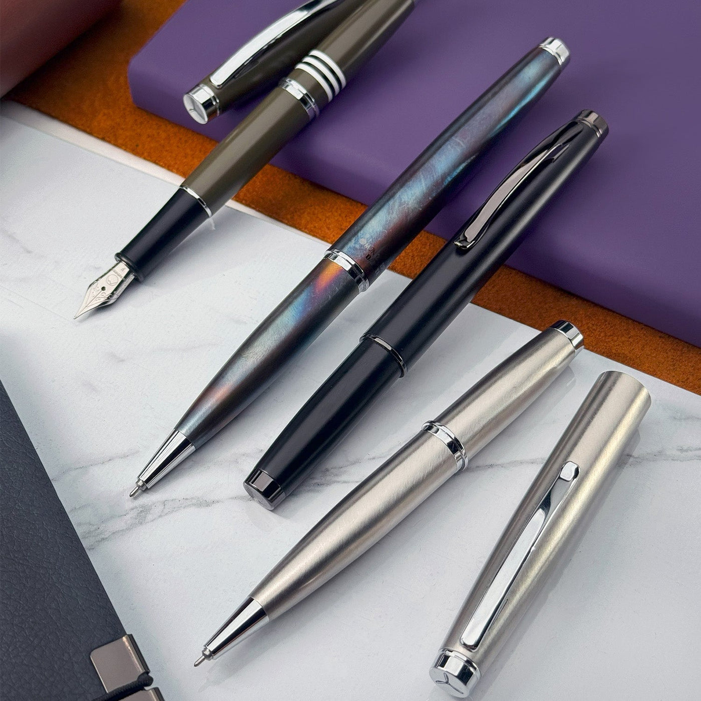 Monteverde Dakota Roller Ball Pen - Black Sky BT - penpencilink