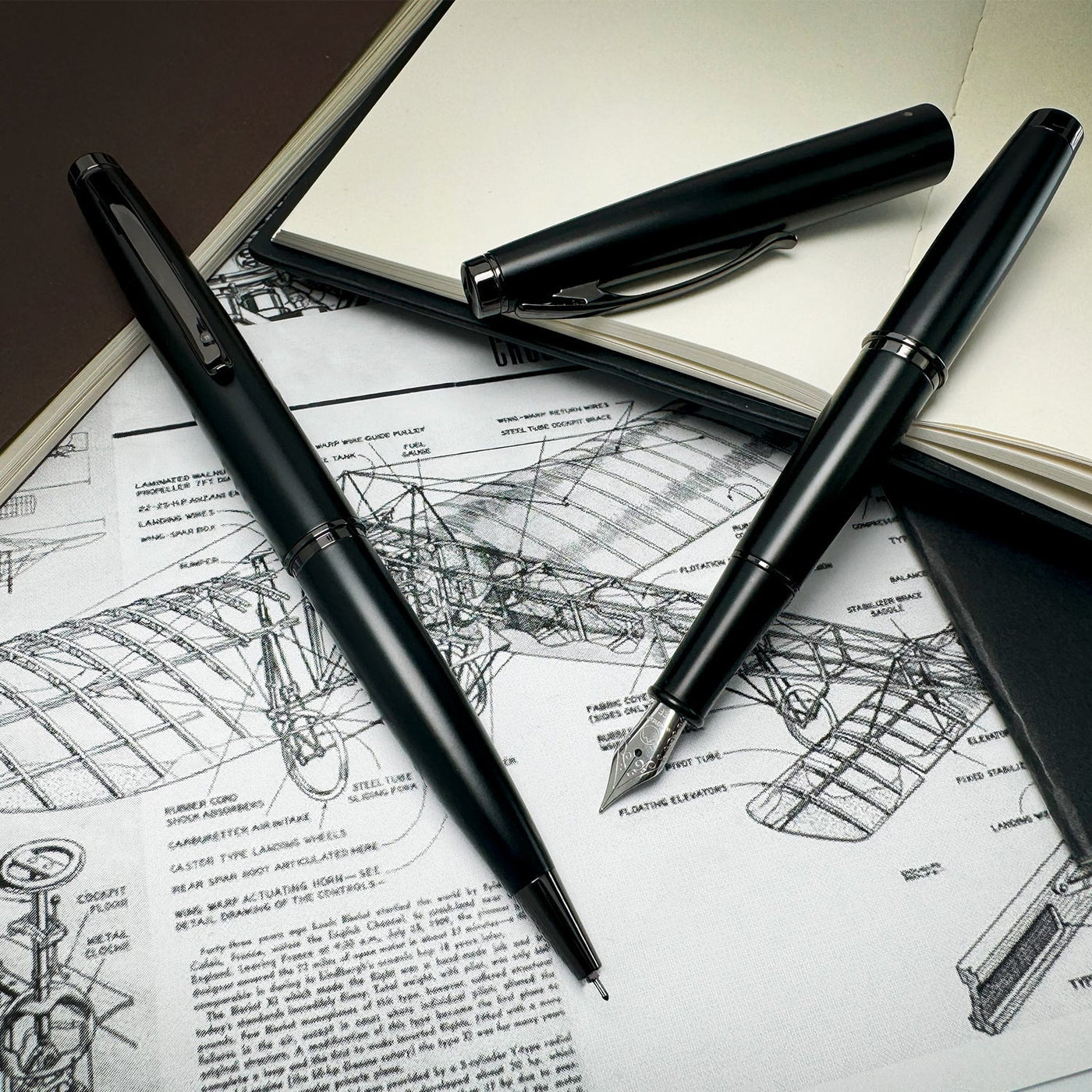 Monteverde Dakota Roller Ball Pen - Black Sky BT - penpencilink