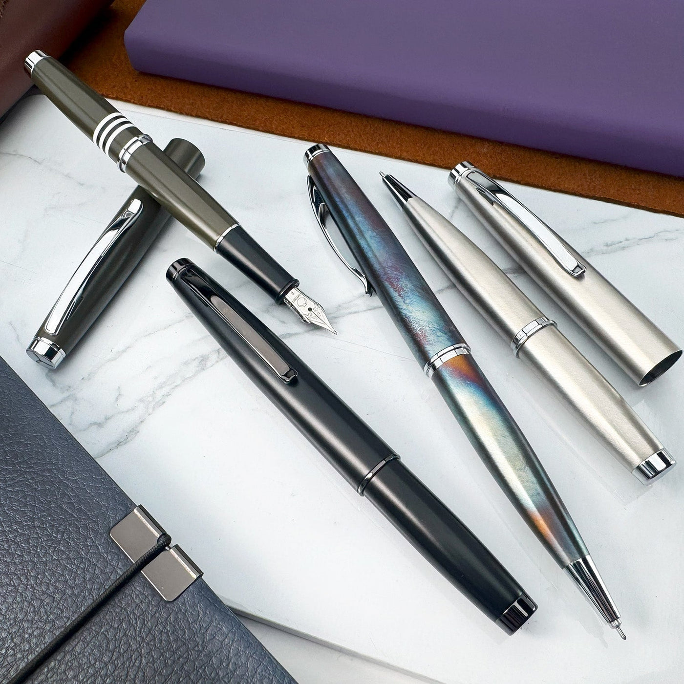 Monteverde Dakota Roller Ball Pen - Black Sky BT - penpencilink