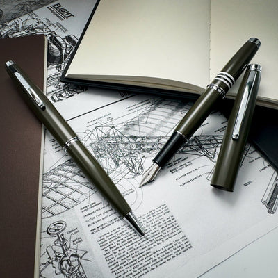 Monteverde Dakota Roller Ball Pen - Military Green CT - penpencilink