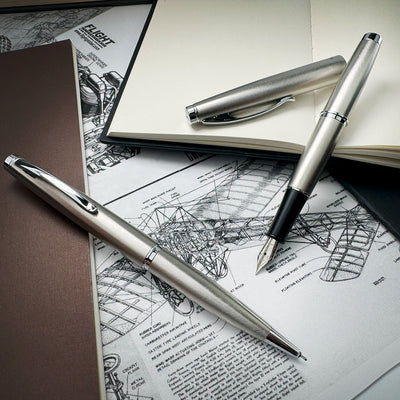 Monteverde Dakota Roller Ball Pen - Stainless Steel CT - penpencilink