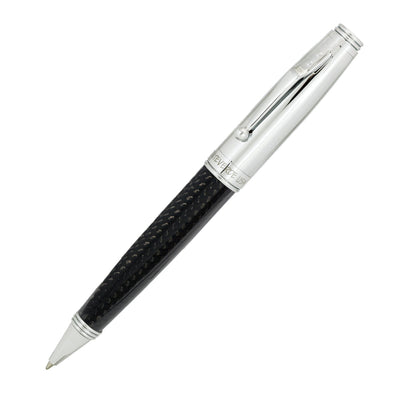 Monteverde Invincia Ball Pen - Chrome & Carbon Fibre - penpencilink