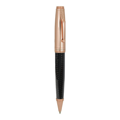 Monteverde Invincia Ball Pen - Rosegold & Carbon Fibre - penpencilink