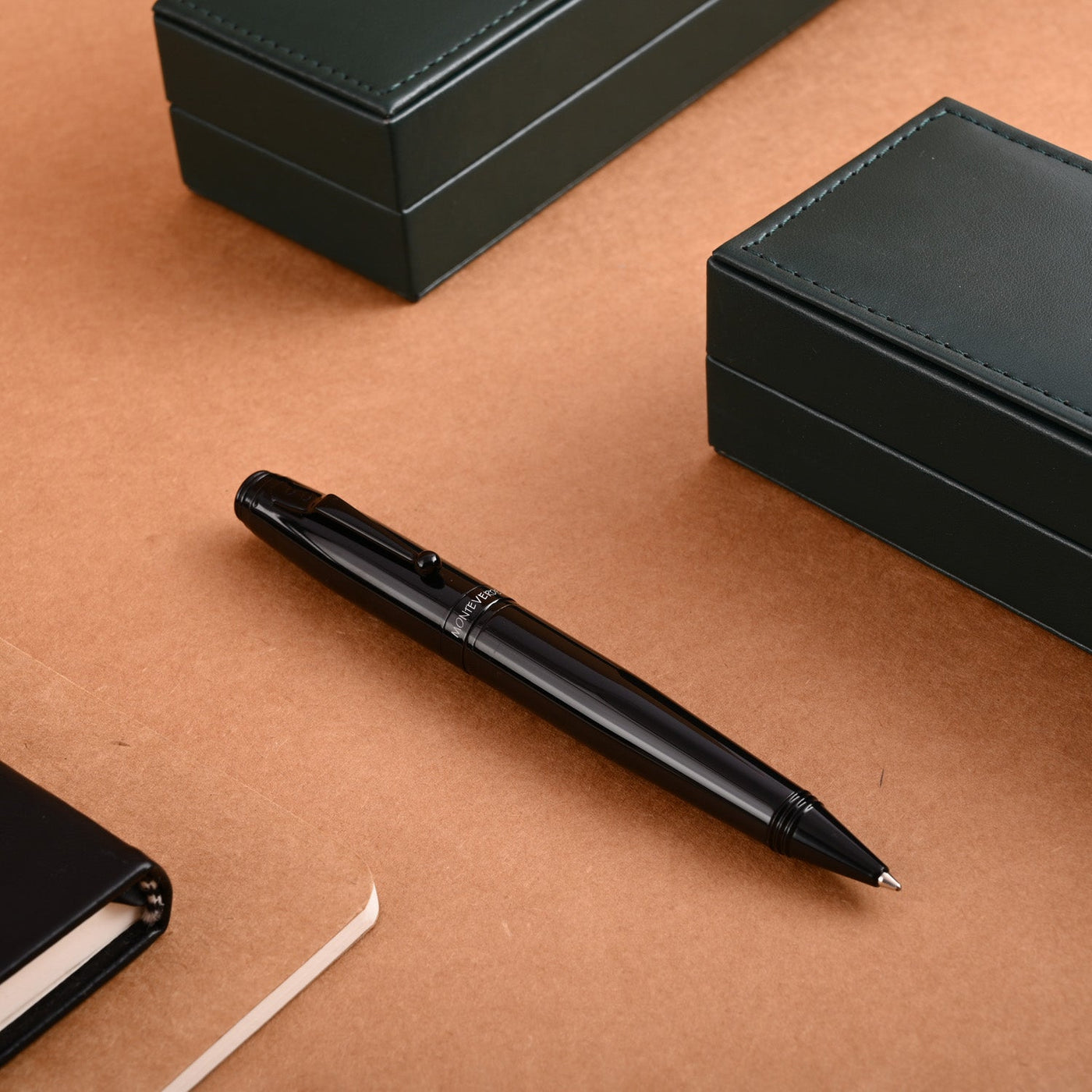 Monteverde Invincia Ball Pen - Stealth Black BT - penpencilink