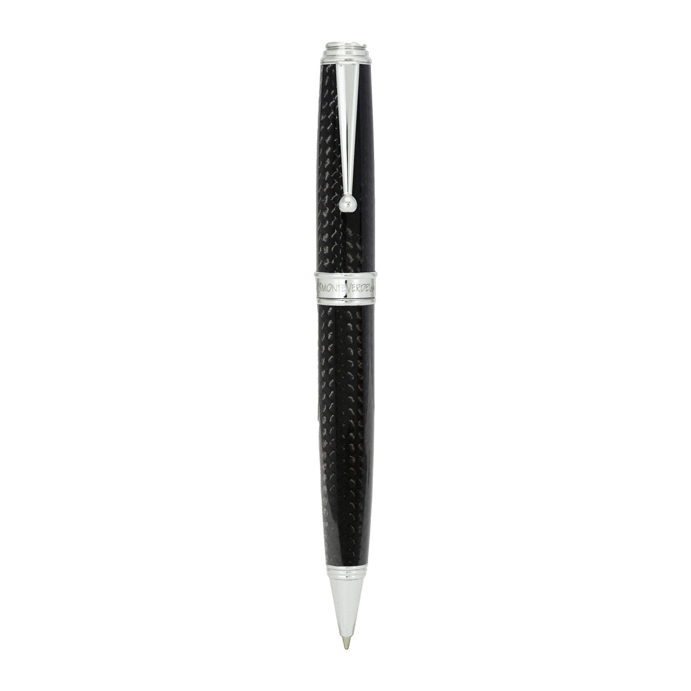 Monteverde Invincia Deluxe Ball Pen - Black CT - penpencilink