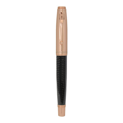 Monteverde Invincia Roller Ball Pen - Rosegold & Carbon Fibre - penpencilink