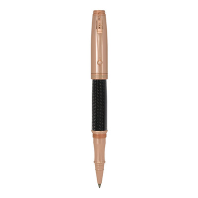 Monteverde Invincia Roller Ball Pen - Rosegold & Carbon Fibre - penpencilink