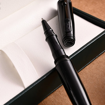 Monteverde Invincia Roller Ball Pen - Stealth Black BT - penpencilink