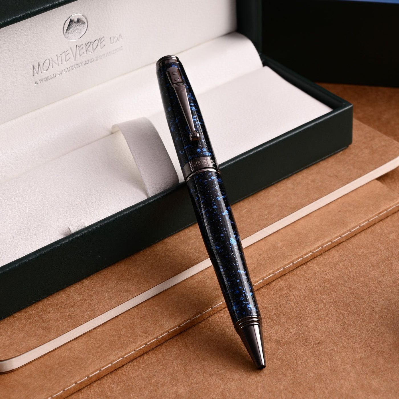 Monteverde Invincia Vega Ball Pen - Starlight Blue - penpencilink