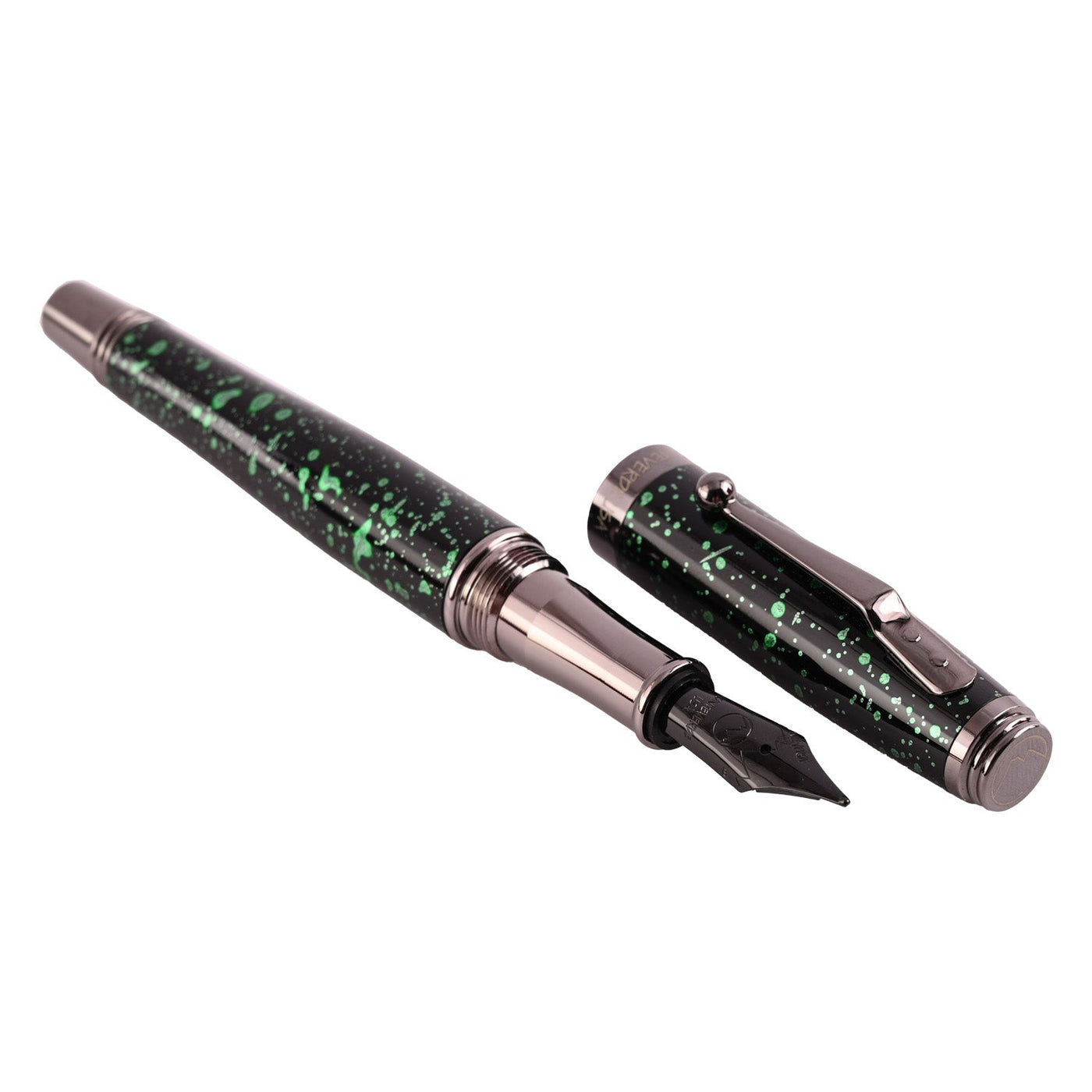 Monteverde Invincia Vega Fountain Pen - Starlight Green - penpencilink