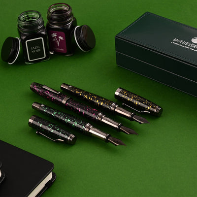 Monteverde Invincia Vega Fountain Pen - Starlight Green - penpencilink