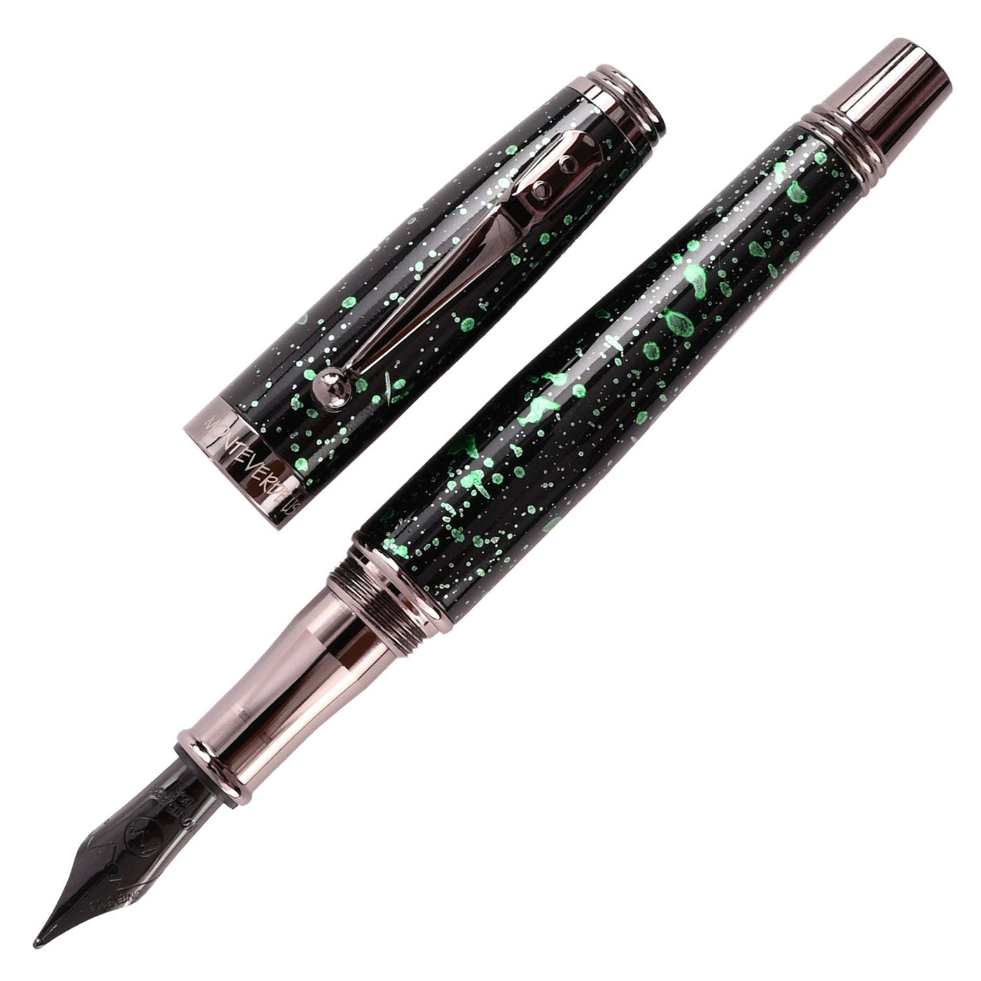 Monteverde Invincia Vega Fountain Pen - Starlight Green - penpencilink