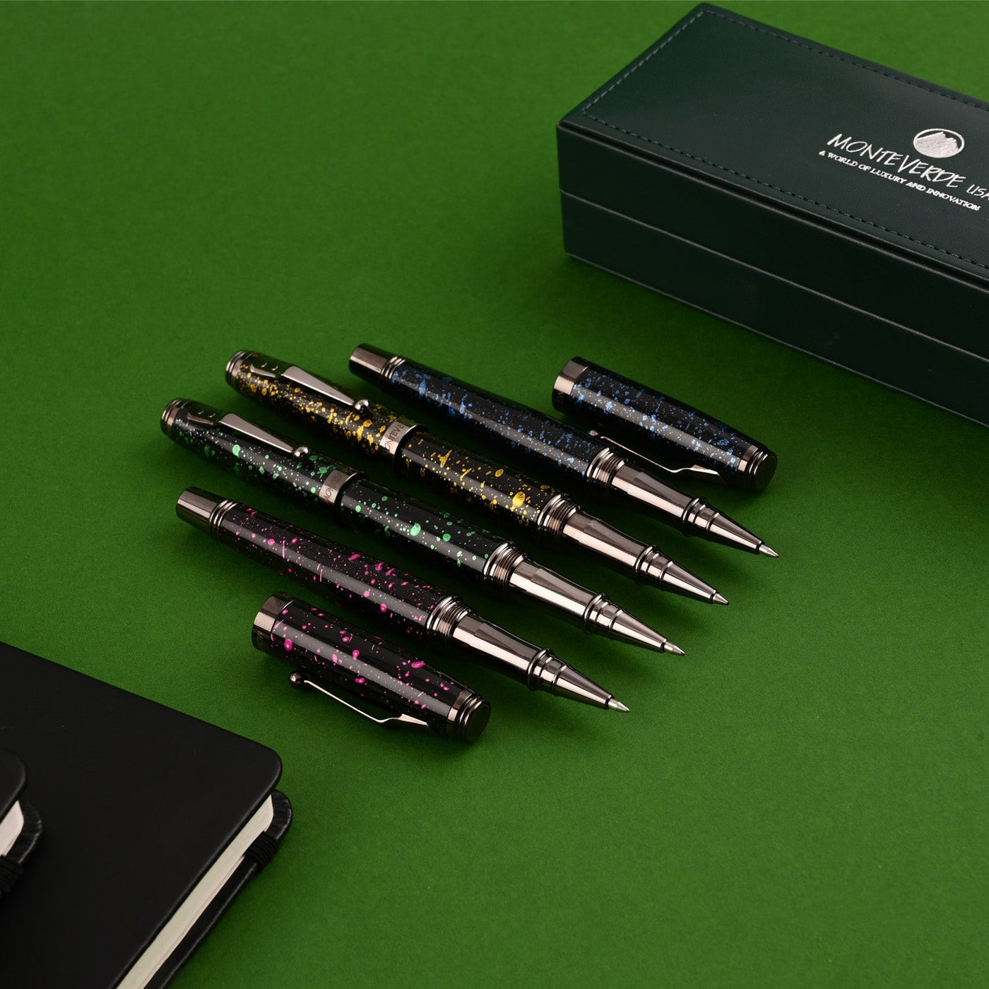 Monteverde Invincia Vega Roller Ball Pen - Starlight Blue - penpencilink