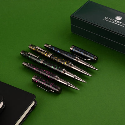 Monteverde Invincia Vega Roller Ball Pen - Starlight Blue - penpencilink