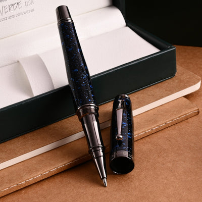 Monteverde Invincia Vega Roller Ball Pen - Starlight Blue - penpencilink