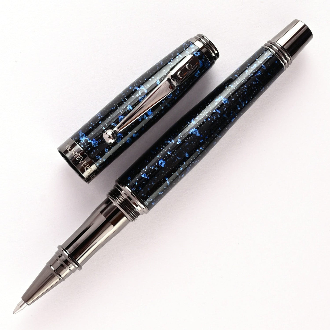 Monteverde Invincia Vega Roller Ball Pen - Starlight Blue - penpencilink