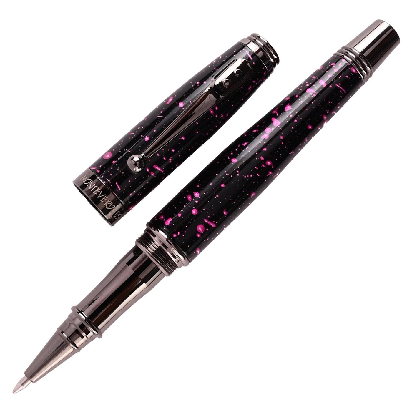 Monteverde Invincia Vega Roller Ball Pen - Starlight Purple - penpencilink