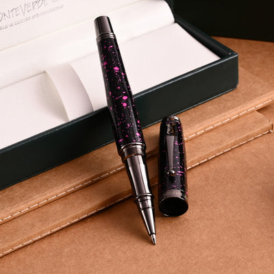 Monteverde Invincia Vega Roller Ball Pen - Starlight Purple - penpencilink