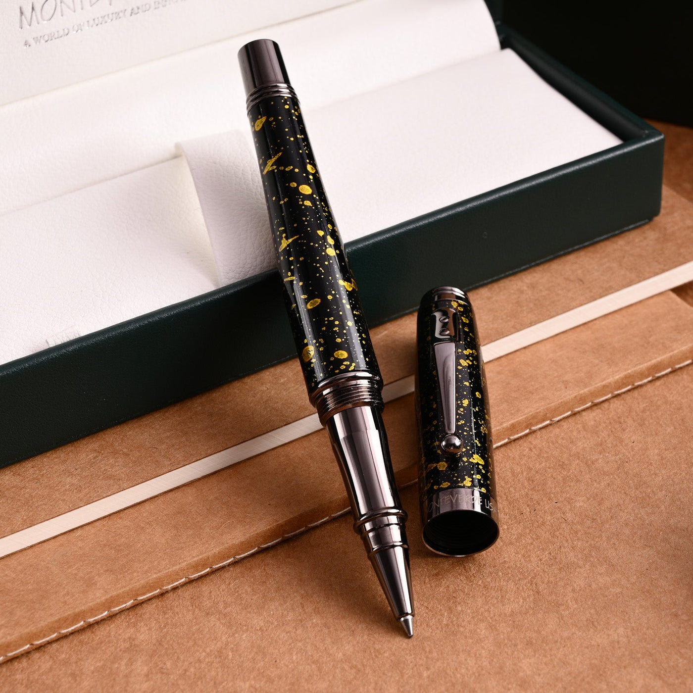 Monteverde Invincia Vega Roller Ball Pen - Starlight Yellow - penpencilink