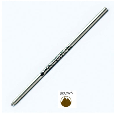 Monteverde Mini Ball Pen Refill for Multi Pen - Medium - Brown - Pack of 4 - penpencilink