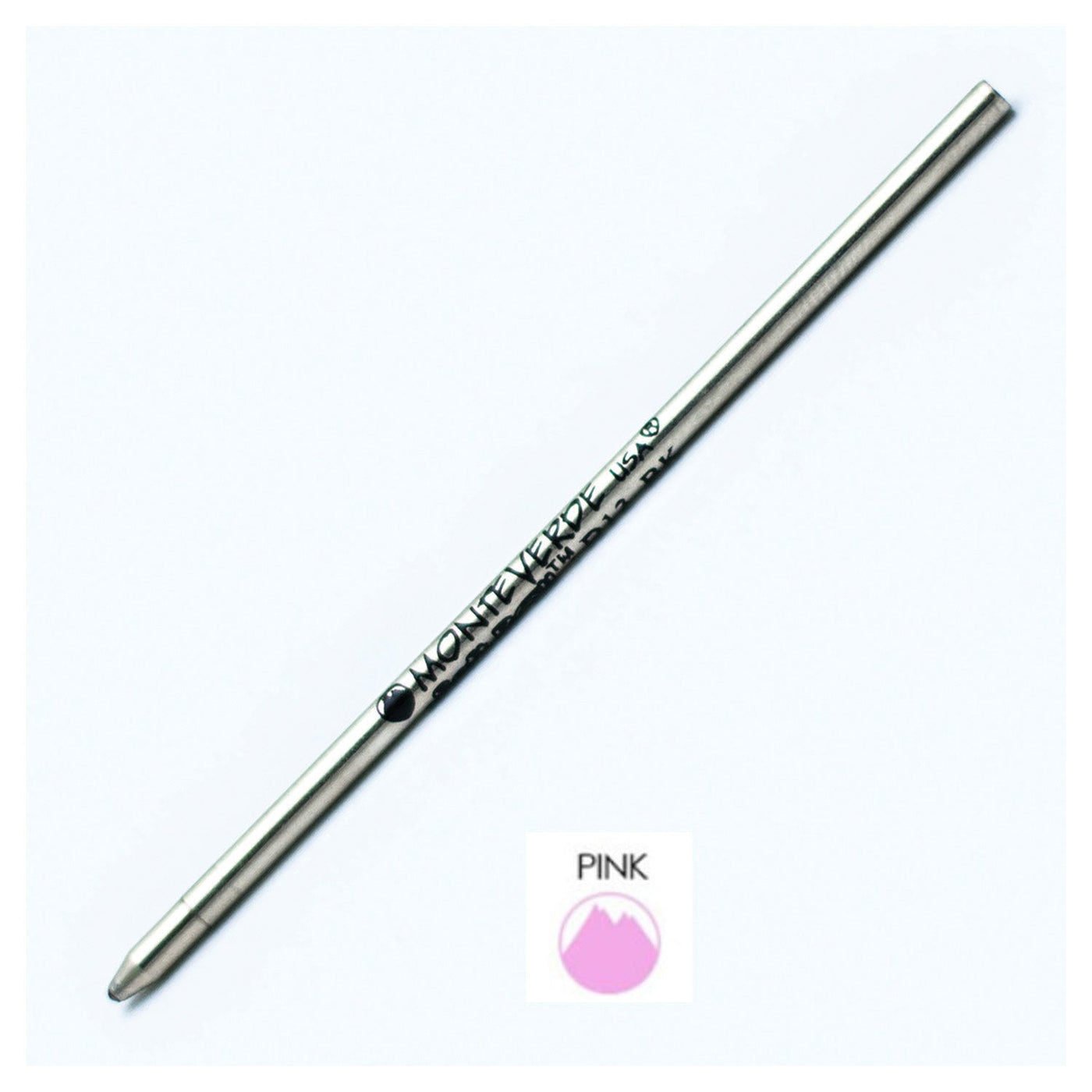 Monteverde Mini Ball Pen Refill for Multi Pen - Medium - Pink - Pack of 4 - penpencilink