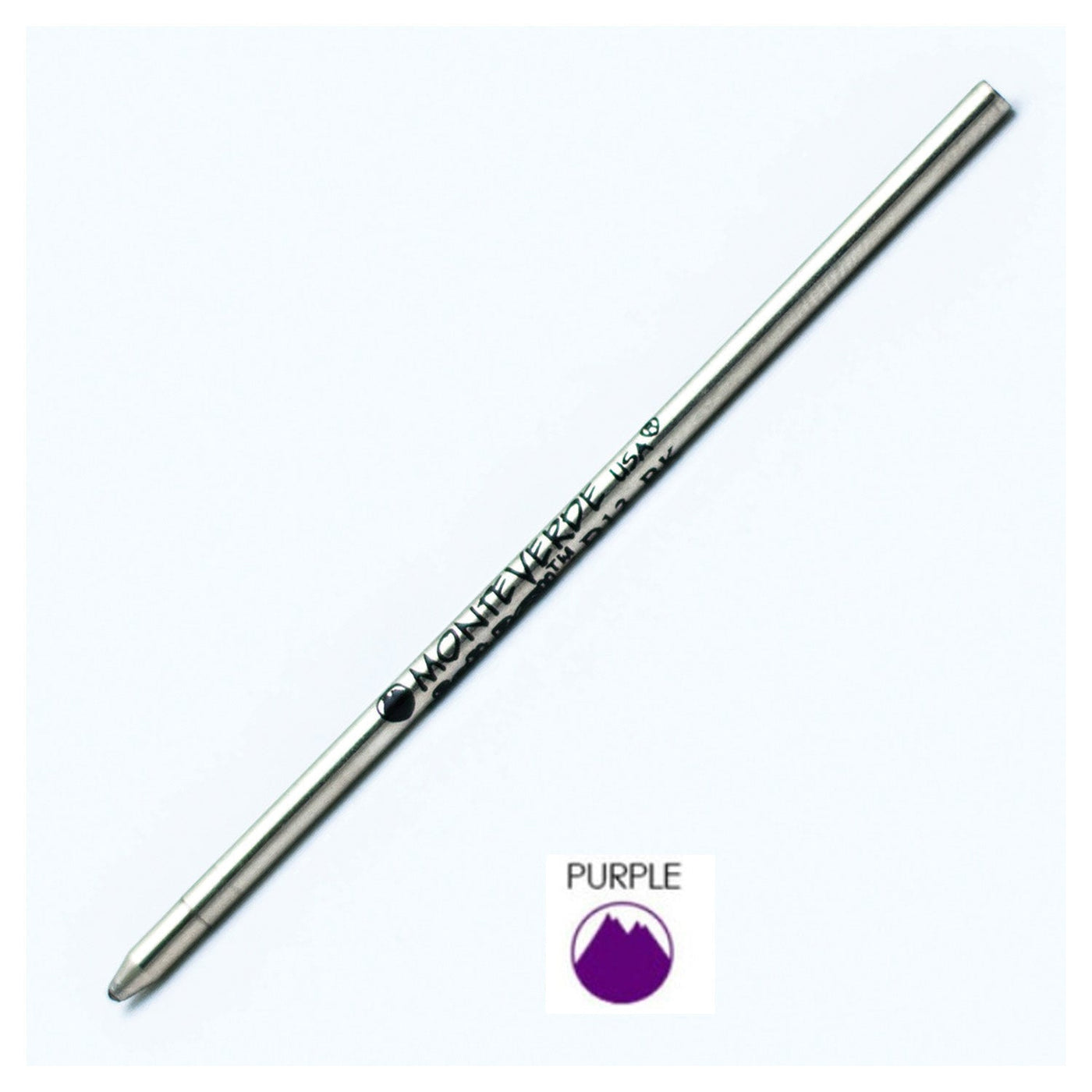 Monteverde Mini Ball Pen Refill for Multi Pen - Medium - Purple - Pack of 4 - penpencilink